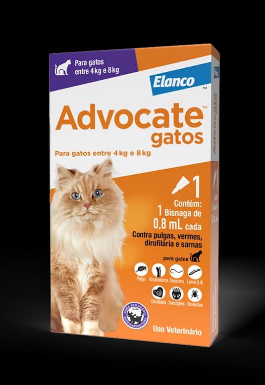 Advocate Gatos 0,8 ml 4 a 8 kg Combo 3 Pipetas