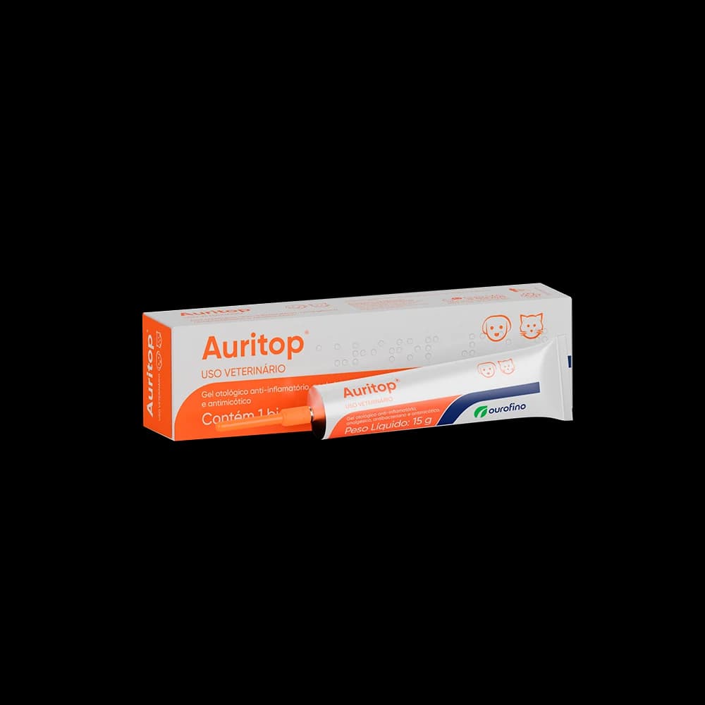 Auritop Gel Otológico Cães e Gatos 15g