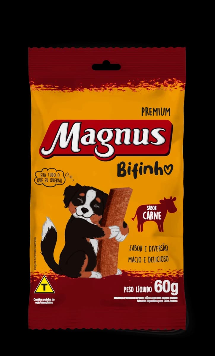 Bifinho Magnus Mastigável Cães Carne 500g