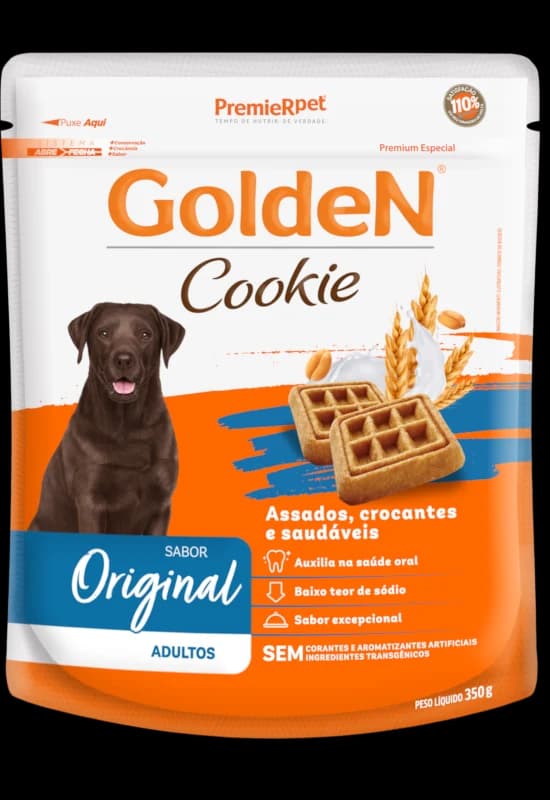 Biscoito GoldeN Cookie Cães Adultos Original 350g
