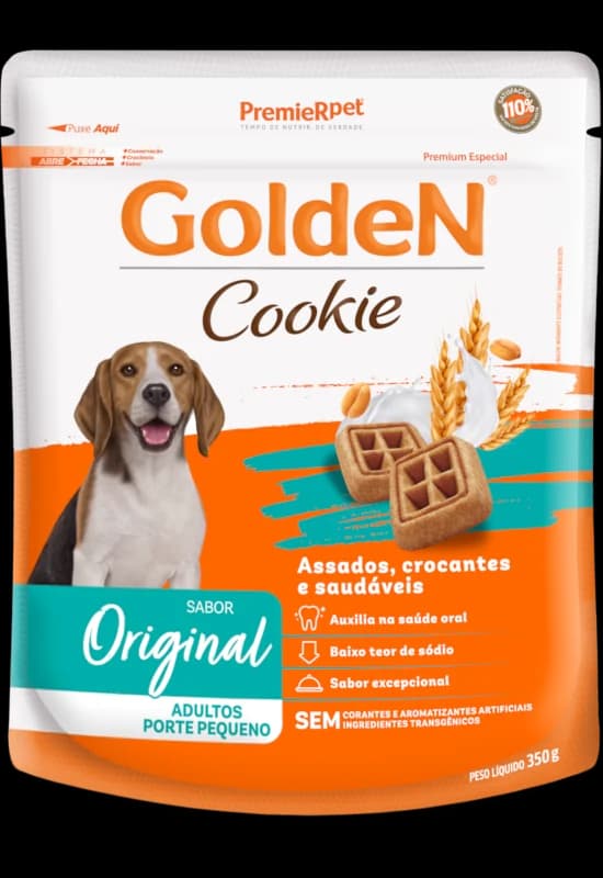Biscoito Golden Cookie Original Cães Adultos Porte Pequeno 350g