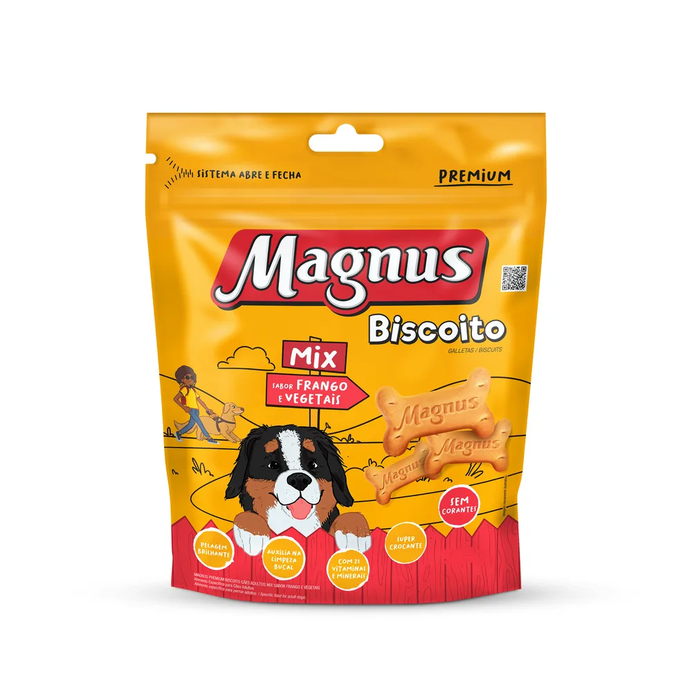 Biscoito Magnus Mix Cães Adultos 500g