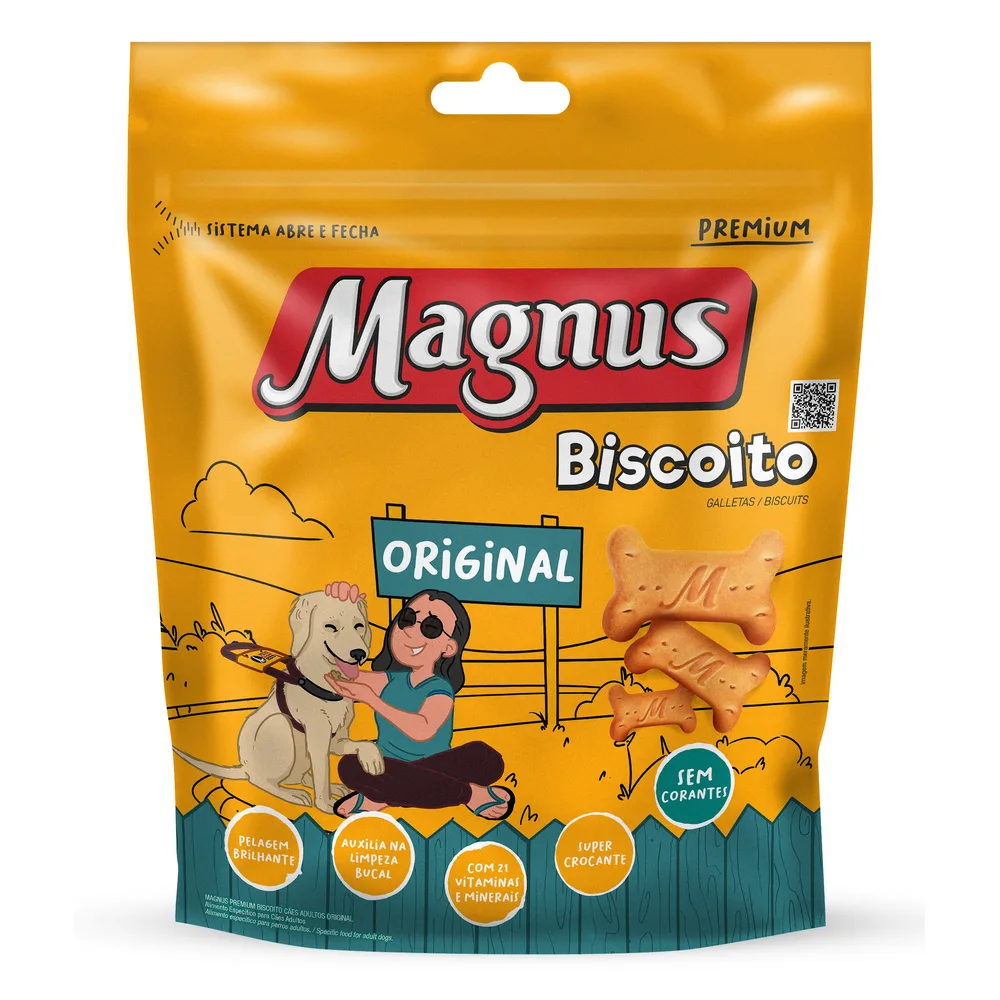 Biscoito Magnus Original Cães Adultos 400g