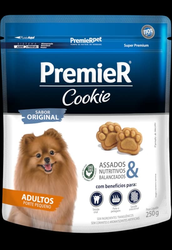Biscoito PremieR Cookie Original Cães Adultos Porte Pequeno 250g