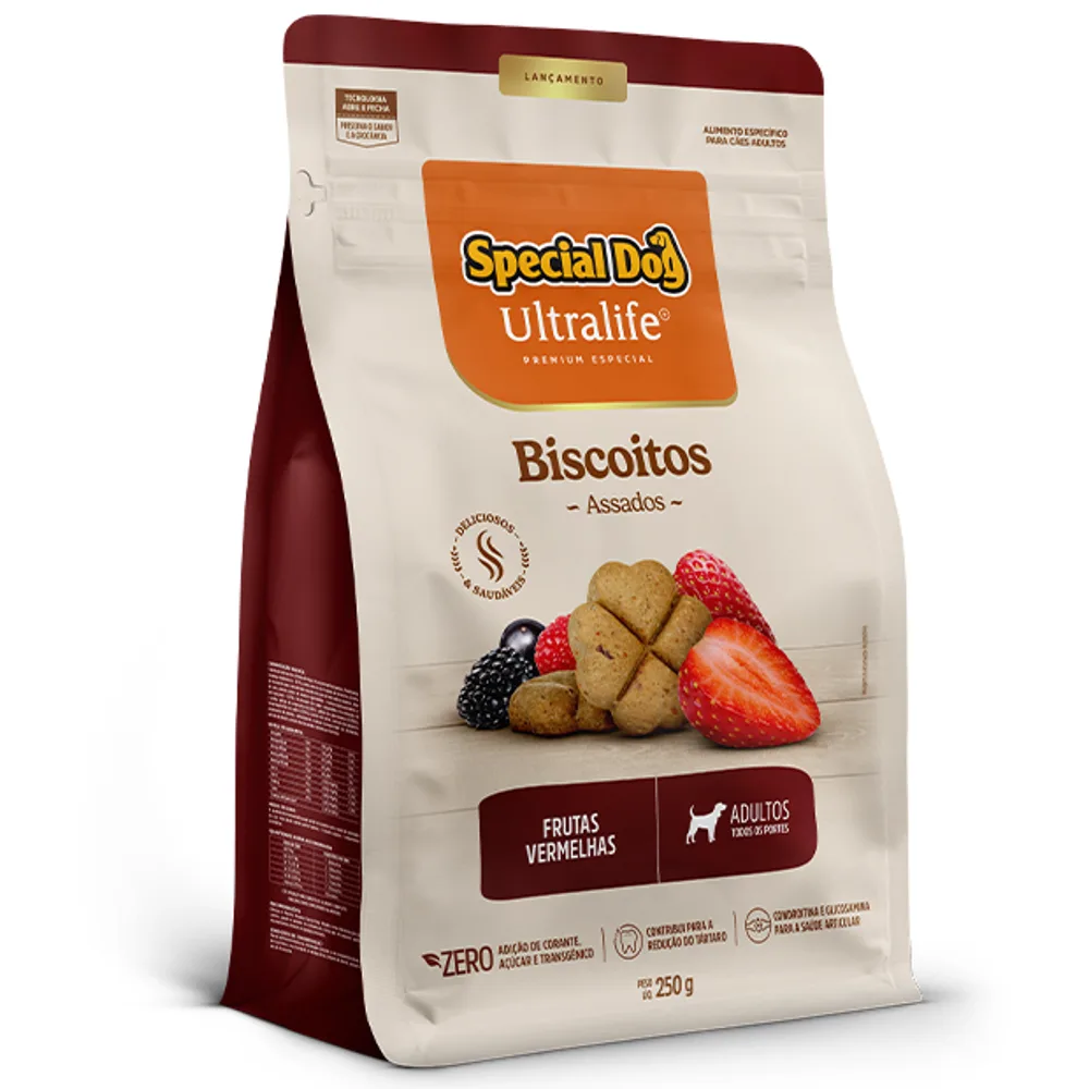 Biscoito Special Dog Ultralife Adultos Frutas Vermelhas 250g