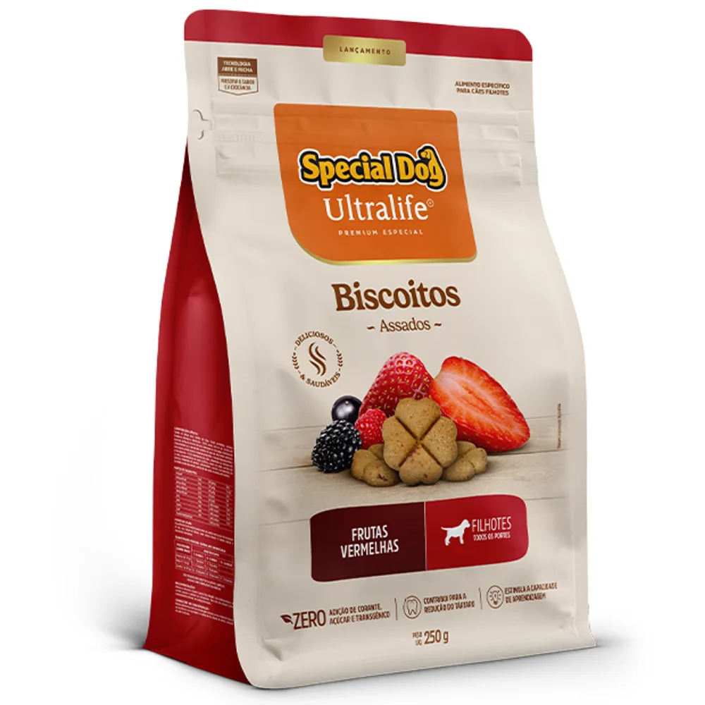 Biscoito Special Dog Ultralife Filhotes Frutas Vermelhas 250g
