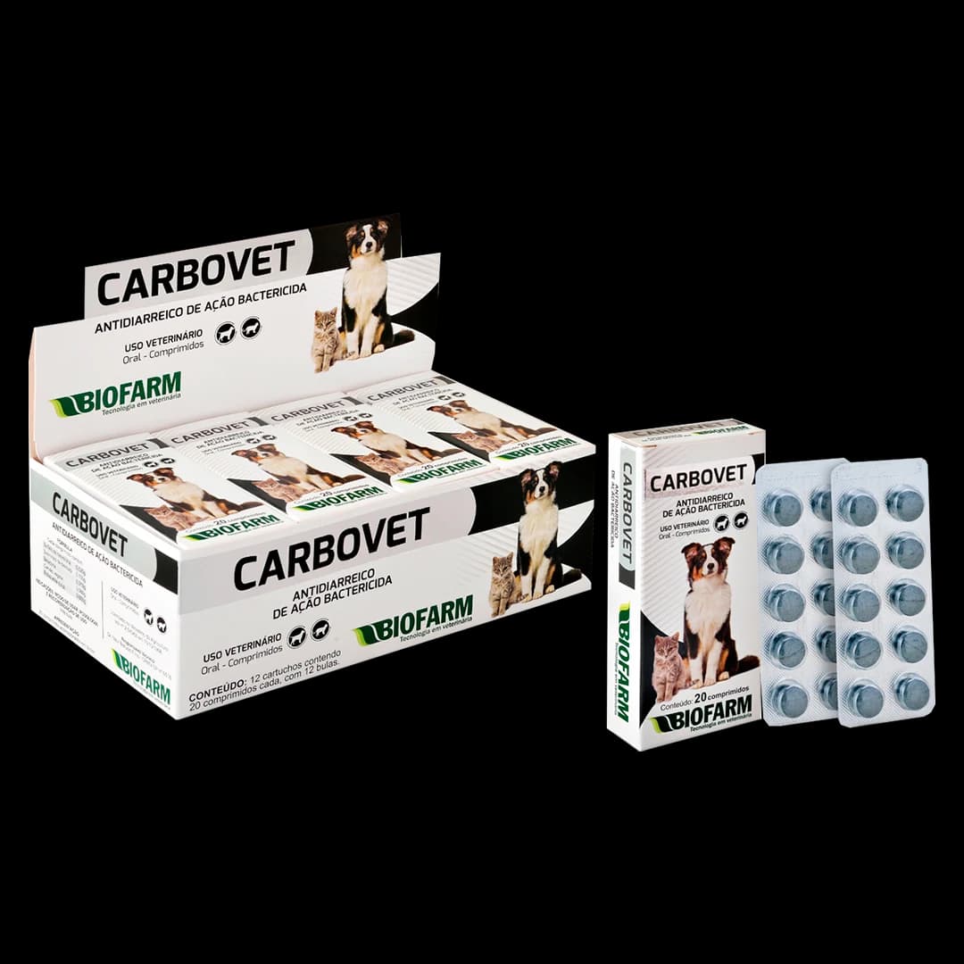Carbovet Cães e Gatos Comprimidos