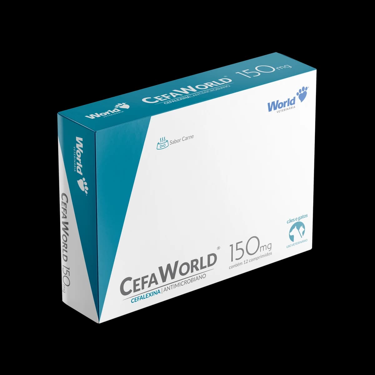 CefaWorld 150mg Cães e Gatos 12 Comprimidos