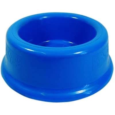 Comedouro Plástico Cães Porte Médio Azul 1000ml