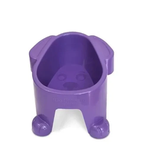 Comedouro Plástico Cães Porte Mini Lilás 300ml