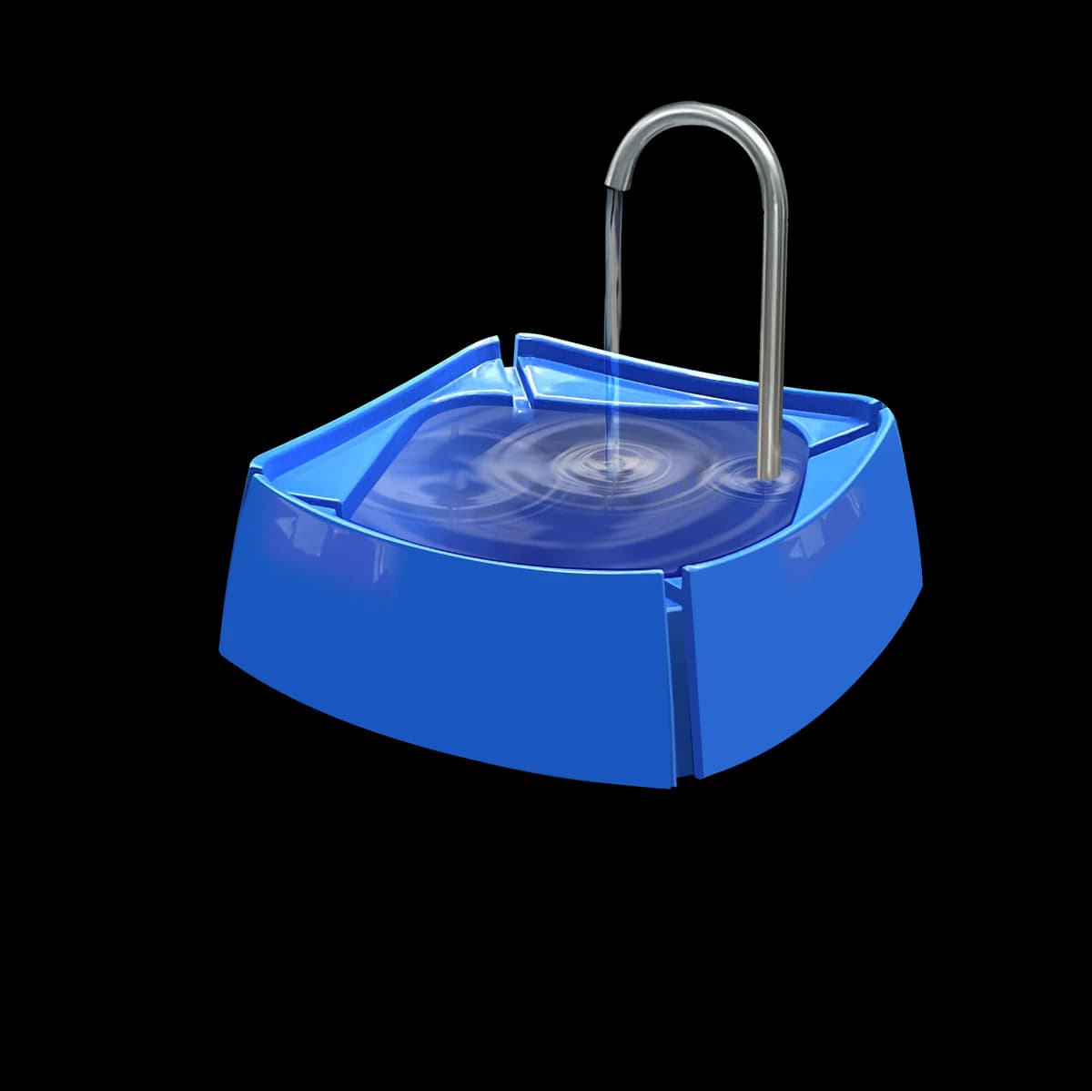 Fonte Bebedouro Mec Pet Little Dado Cães e Gatos Azul 1L Bivolt