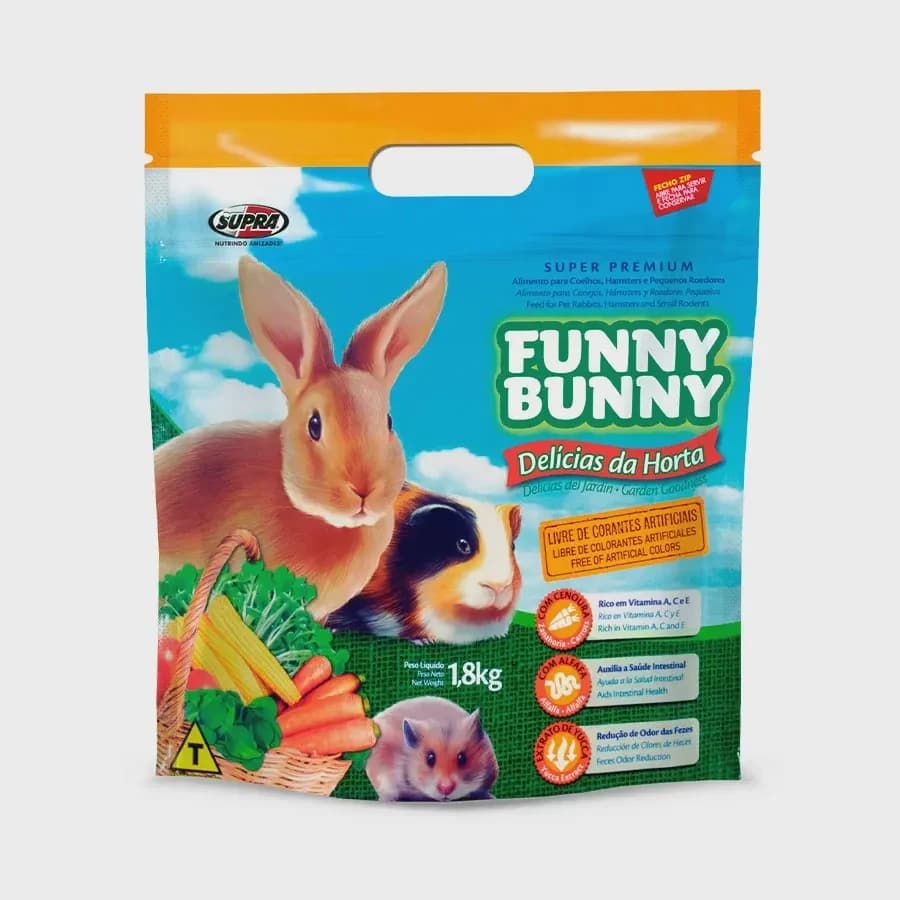 Funny Bunny Delícias da Horta Coelhos e Pequenos Roedores 1,8kg