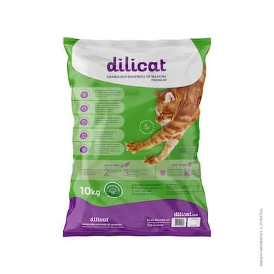 Granulado Higiênico de Madeira Dilicat 10kg