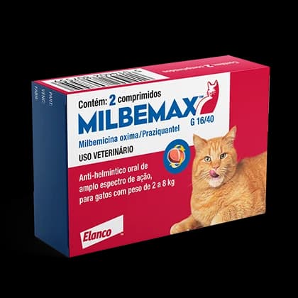Milbemax Gatos 16/40 mg 2 Comprimidos