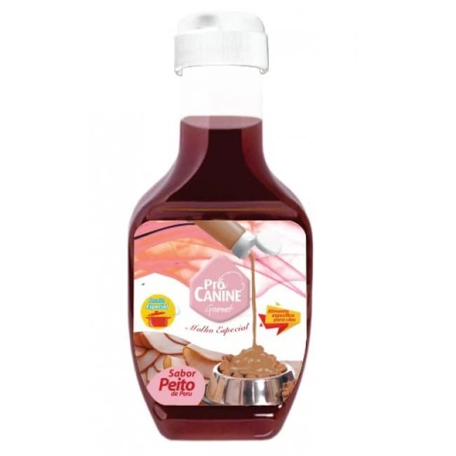 Molho Especial Pró Canine Gourmet Peito de Peru 250g