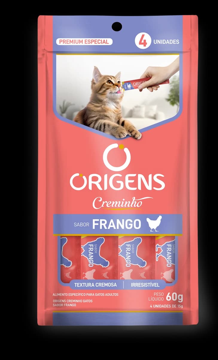 Origens Creminho Gatos Frango