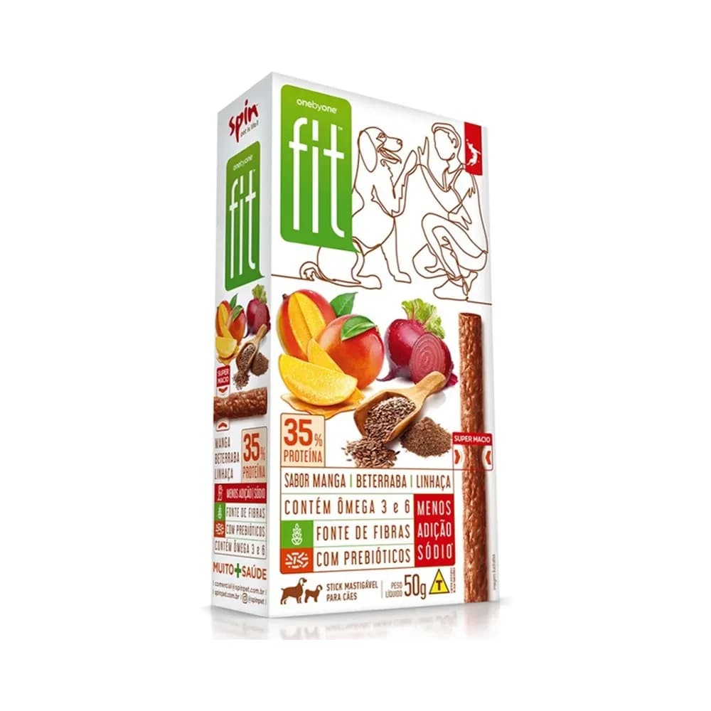 Petisco Spin Stick Fit Pera, Mandioca e Ervilha 50g