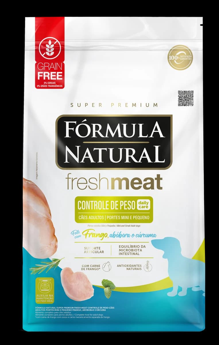 Ração Fórmula Natural Fresh Meat Controle de Peso Cães Adultos 500g