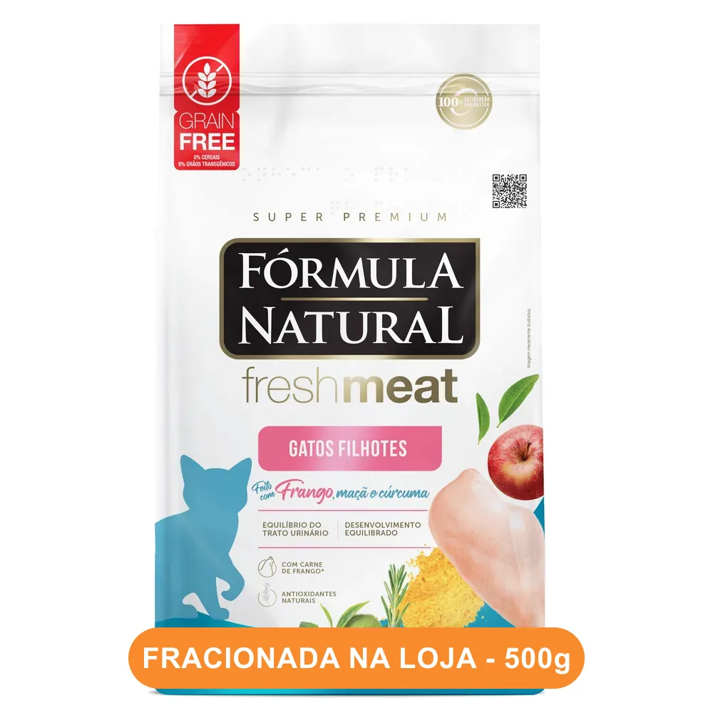 Ração Fórmula Natural Fresh Meat Gatos Filhotes Fracionada 500g