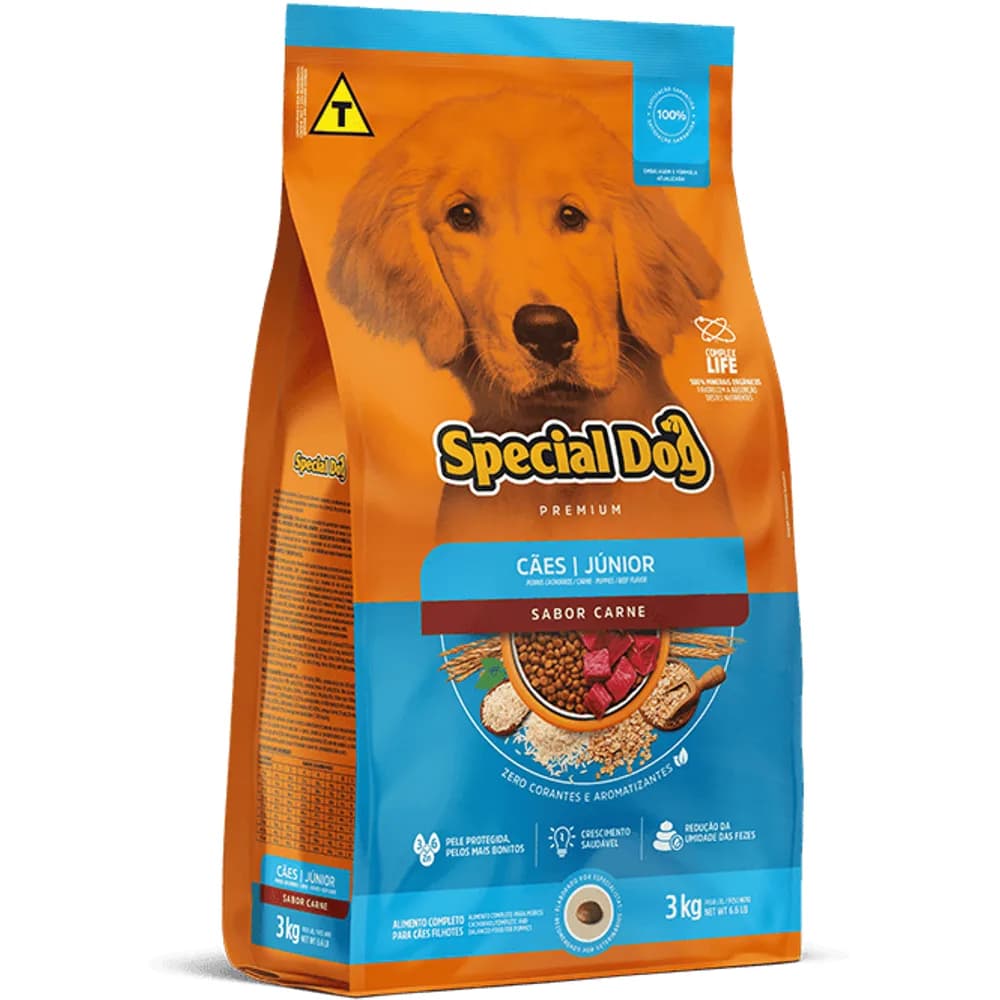 Ração Special Dog Júnior Cães Filhotes Carne 10,1kg