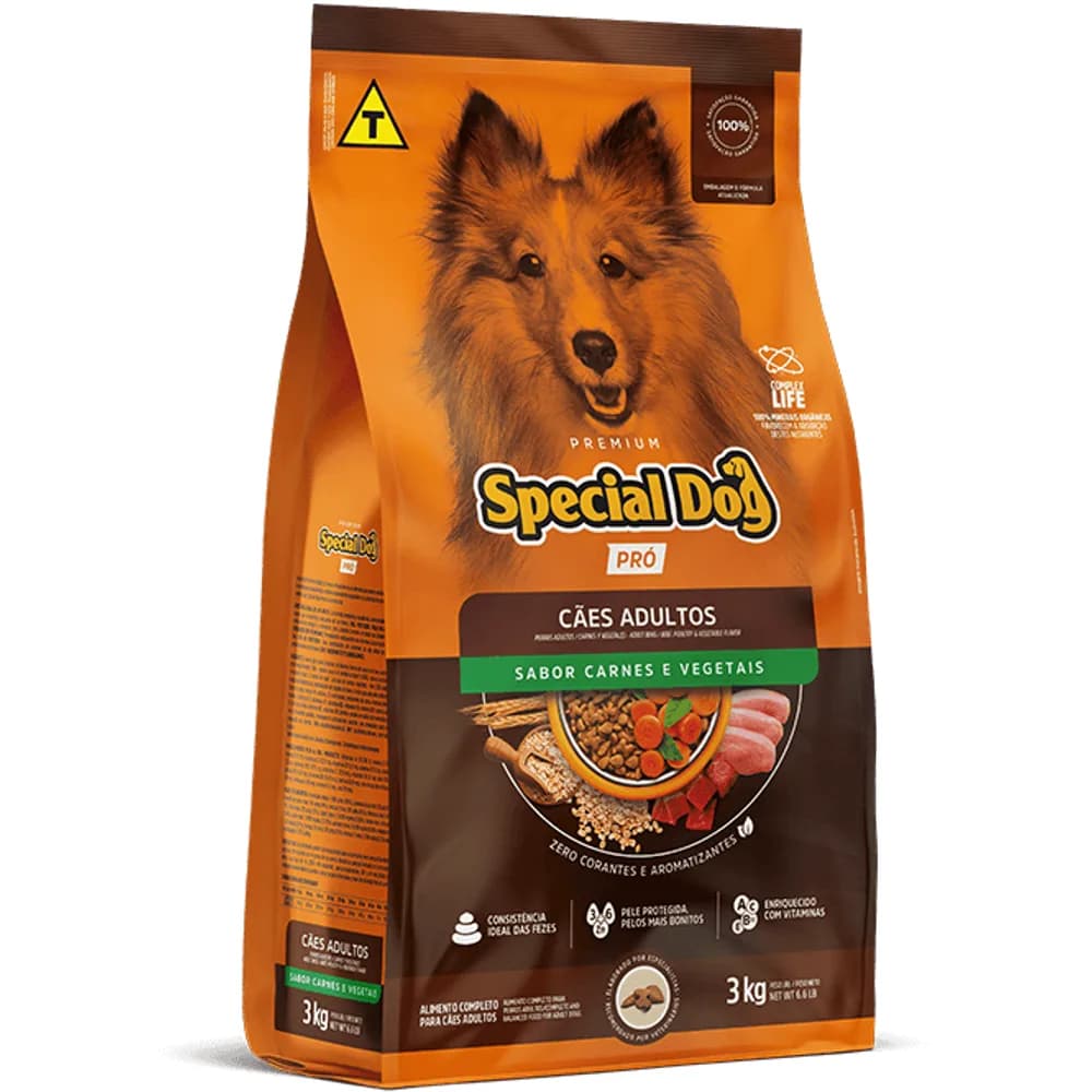 Ração Special Dog Vegetais Pró Cães Adultos 15kg
