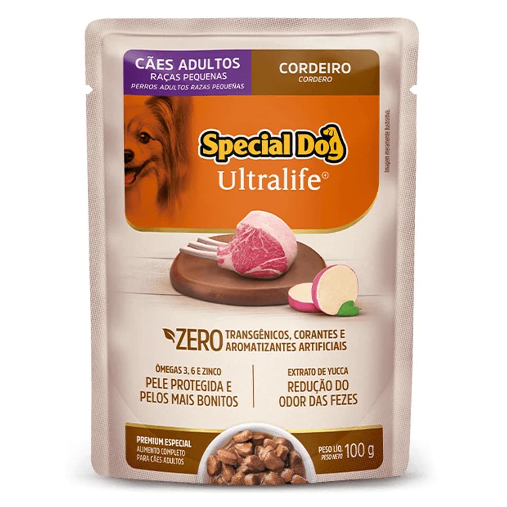 Sachê Special Dog Ultralife Adultos Raças Pequenas Cordeiro 100g