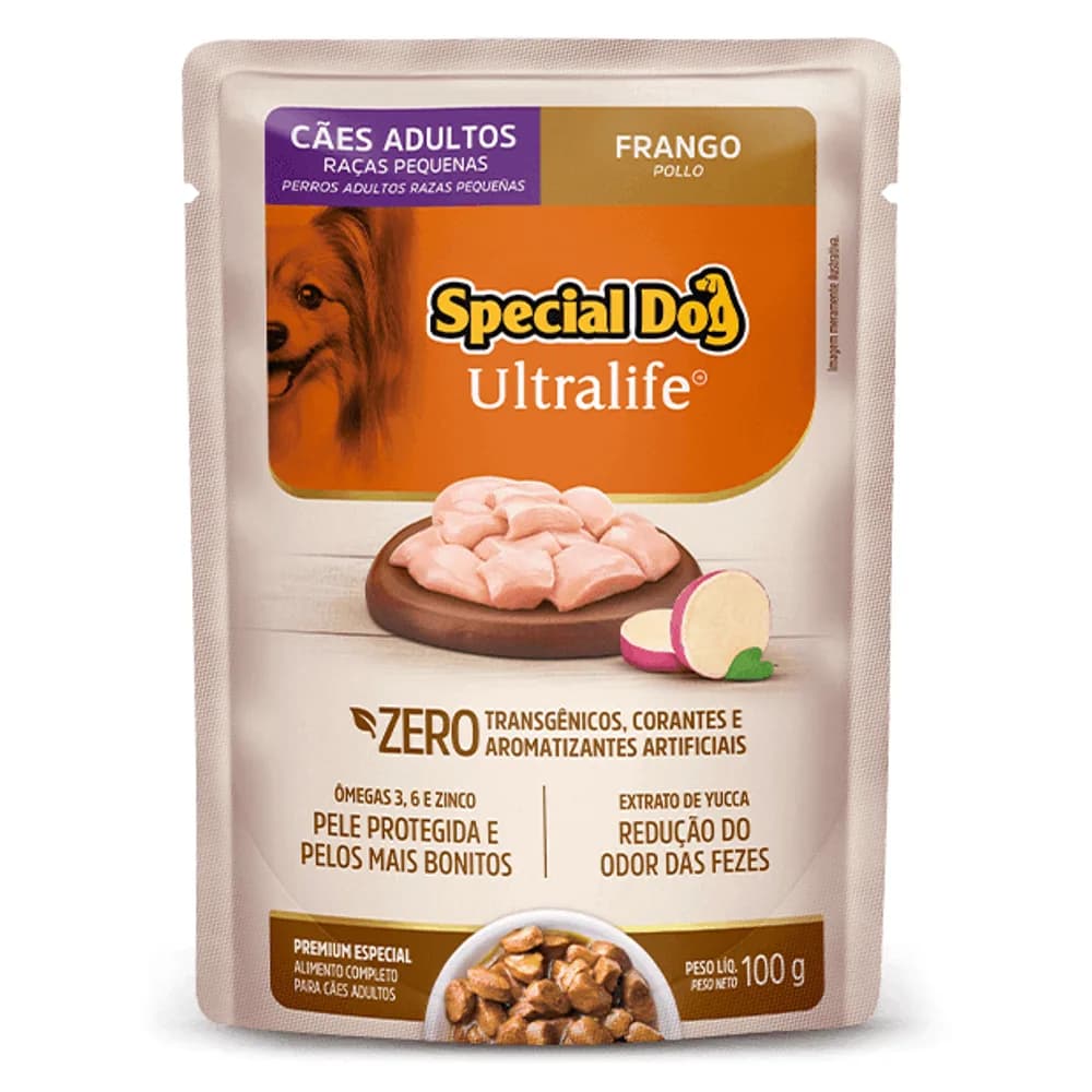 Sachê Special Dog Ultralife Adultos Raças Pequenas Frango 100g