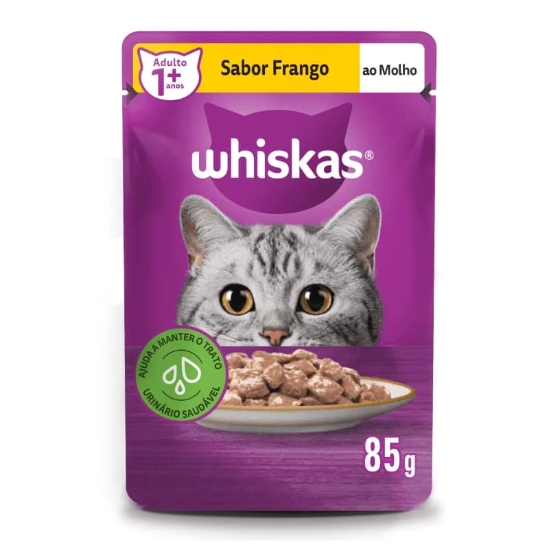 Sachê Whiskas Gatos Frango 85g