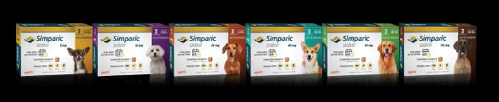 Simparic 5mg Cães 1,3 a 2,5kg 3 Comprimidos